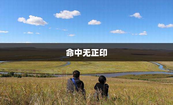 命中无正印