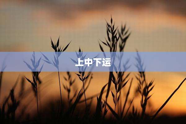 上中下运