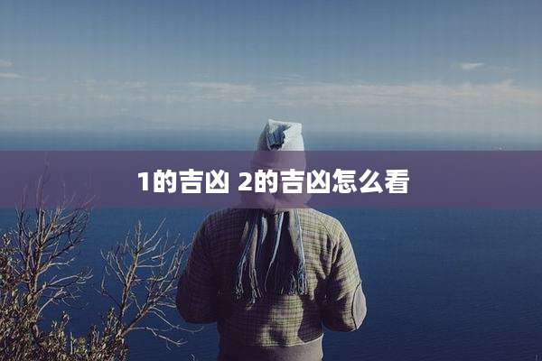 1的吉凶 2的吉凶怎么看