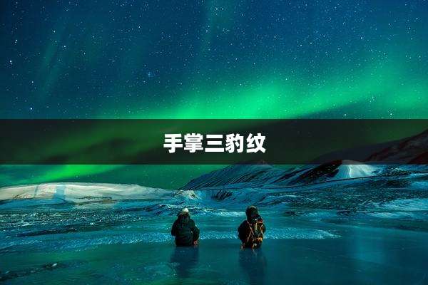 手掌三豹纹