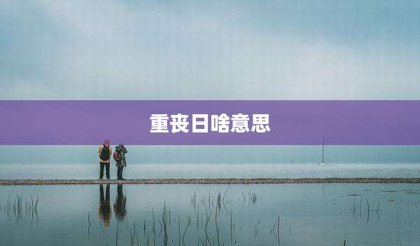 重丧日啥意思