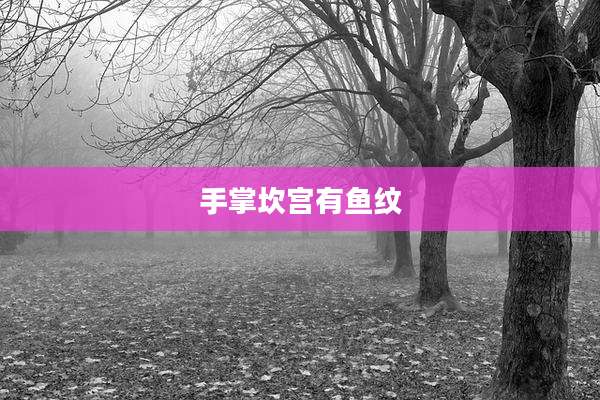 手掌坎宫有鱼纹
