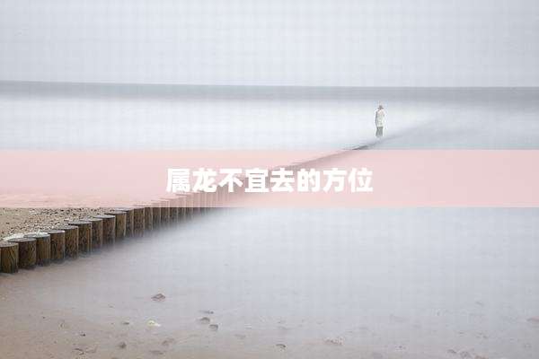 属龙不宜去的方位