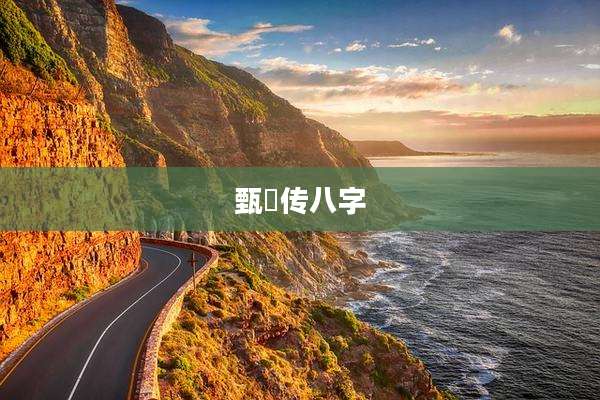 甄嬛传八字
