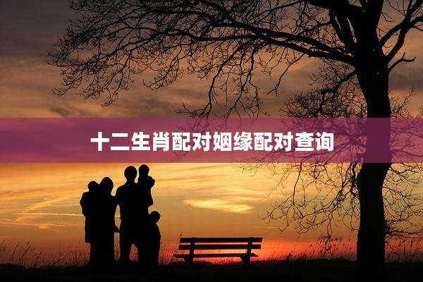 十二生肖配对姻缘配对查询