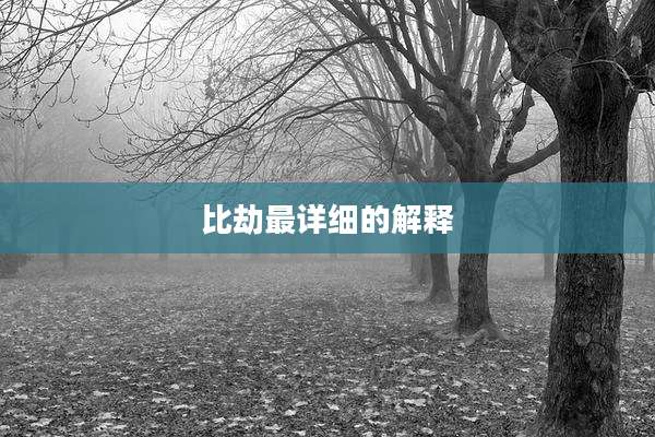 比劫最详细的解释