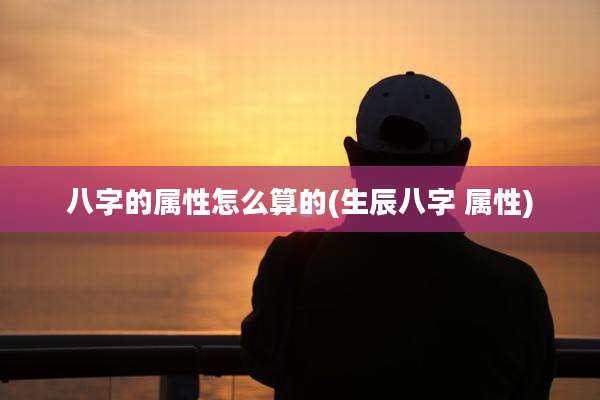 八字的属性怎么算的(生辰八字 属性)