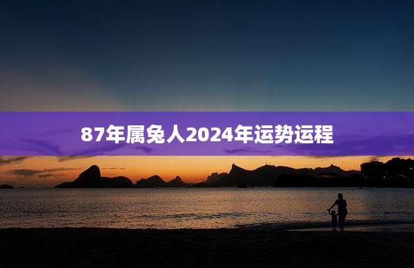 87年属兔人2024年运势运程