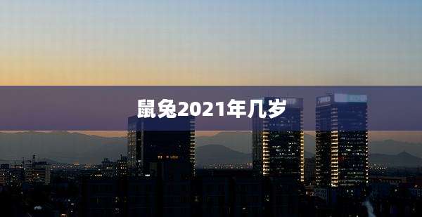 鼠兔2021年几岁