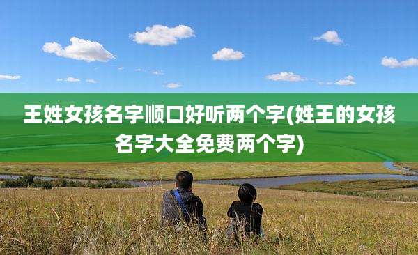 王姓女孩名字顺口好听两个字(姓王的女孩名字大全免费两个字)