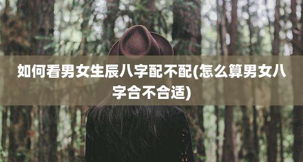 如何看男女生辰八字配不配(怎么算男女八字合不合适)