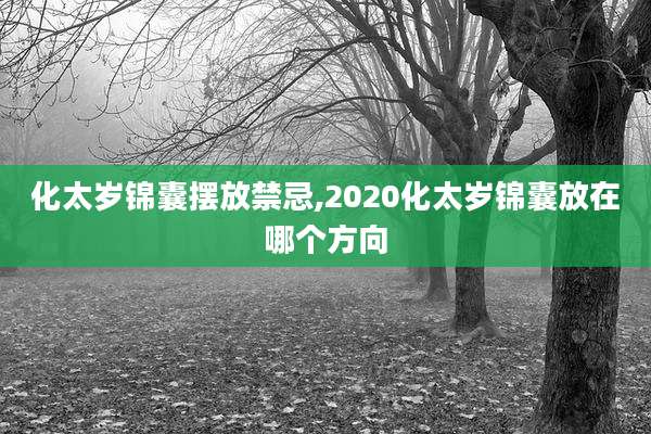 化太岁锦囊摆放禁忌,2020化太岁锦囊放在哪个方向