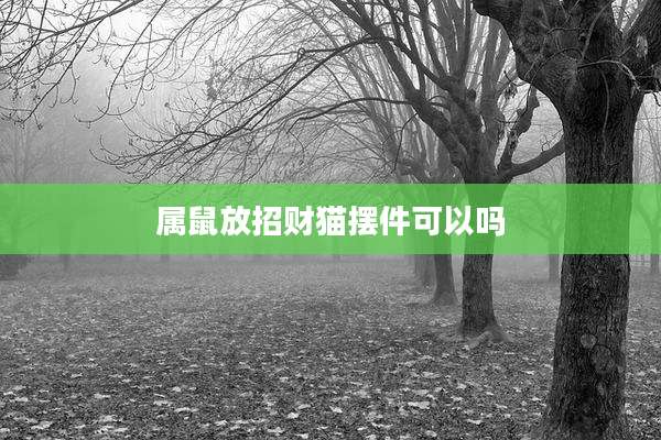 属鼠放招财猫摆件可以吗