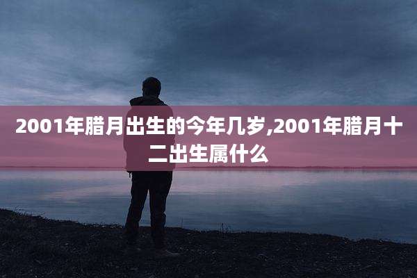 2001年腊月出生的今年几岁,2001年腊月十二出生属什么
