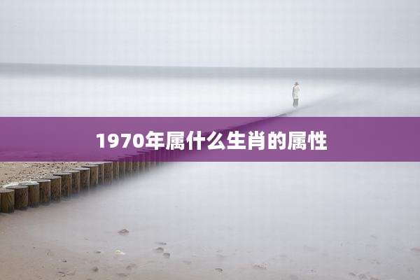 1970年属什么生肖的属性