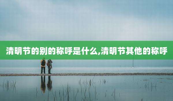 清明节的别的称呼是什么,清明节其他的称呼