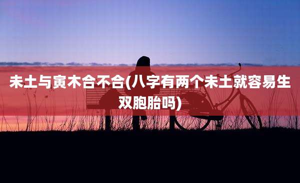未土与寅木合不合(八字有两个未土就容易生双胞胎吗)
