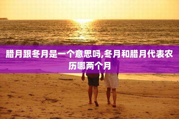 腊月跟冬月是一个意思吗,冬月和腊月代表农历哪两个月