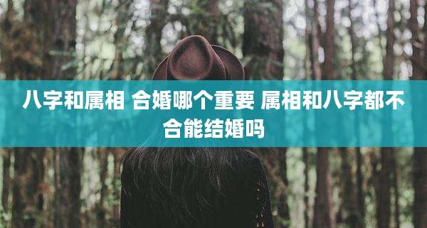八字和属相 合婚哪个重要 属相和八字都不合能结婚吗