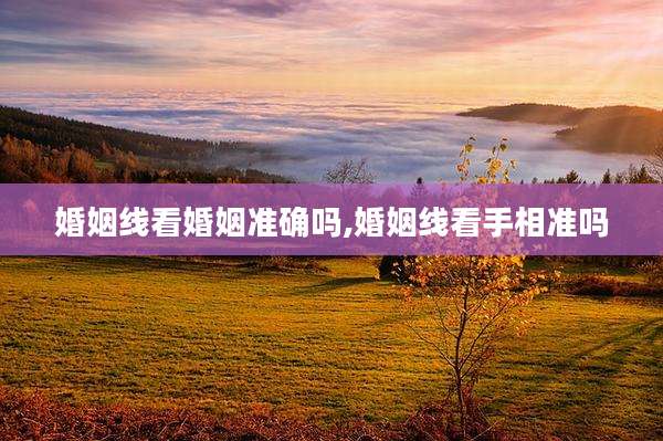 婚姻线看婚姻准确吗,婚姻线看手相准吗
