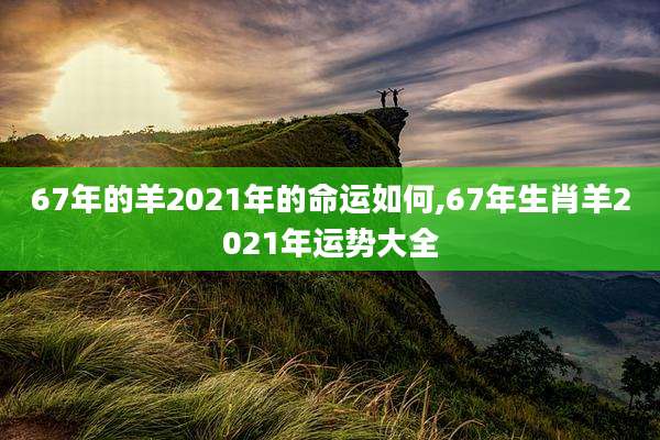 67年的羊2021年的命运如何,67年生肖羊2021年运势大全
