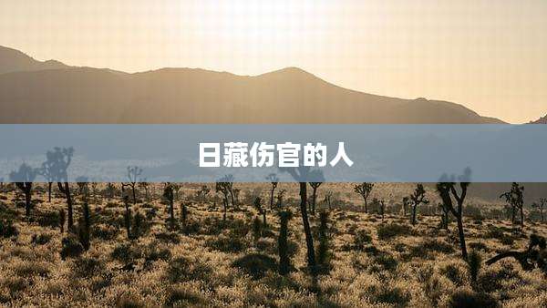 日藏伤官的人