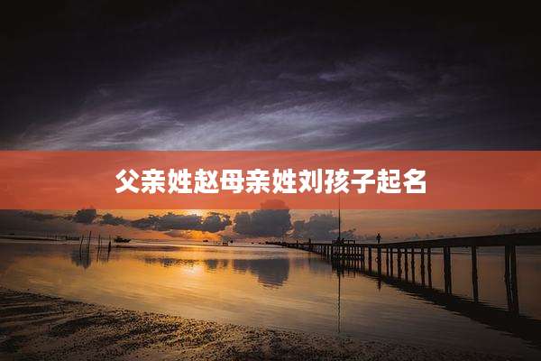父亲姓赵母亲姓刘孩子起名