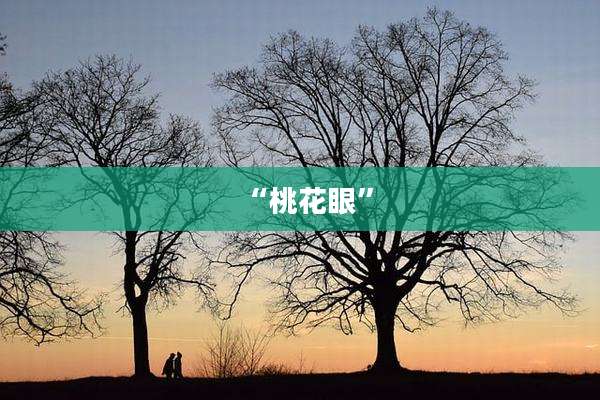 “桃花眼”