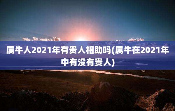 属牛人2021年有贵人相助吗(属牛在2021年中有没有贵人)