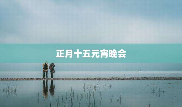 正月十五元宵晚会