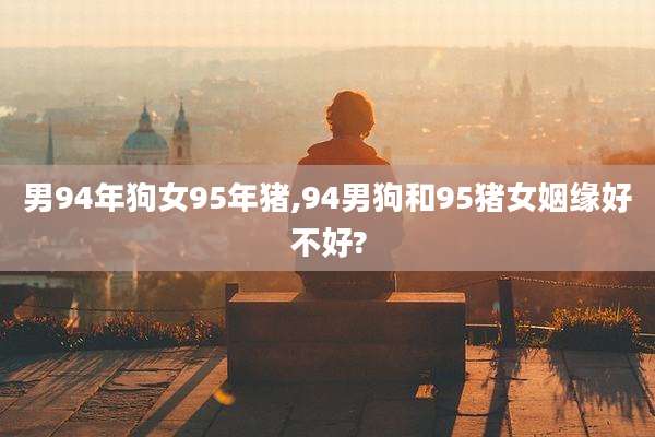 男94年狗女95年猪,94男狗和95猪女姻缘好不好?