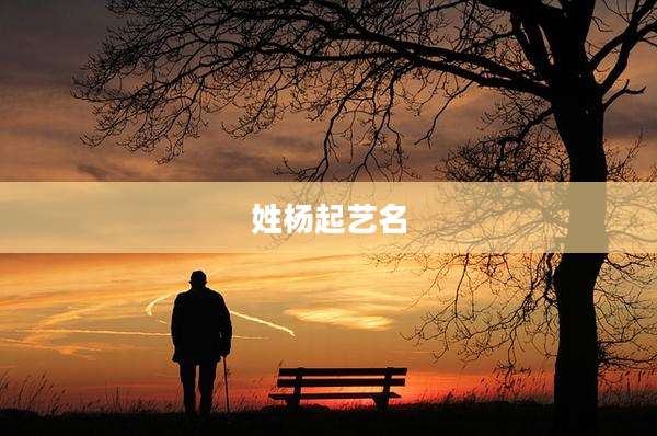 姓杨起艺名