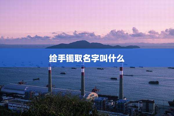 给手镯取名字叫什么