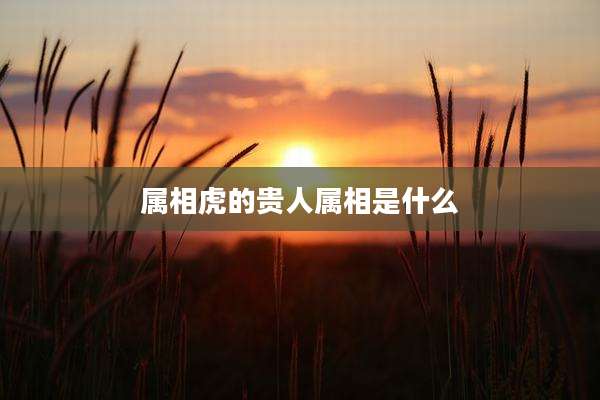 属相虎的贵人属相是什么