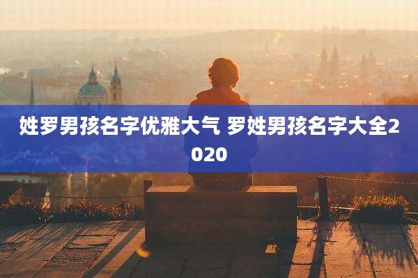姓罗男孩名字优雅大气 罗姓男孩名字大全2020