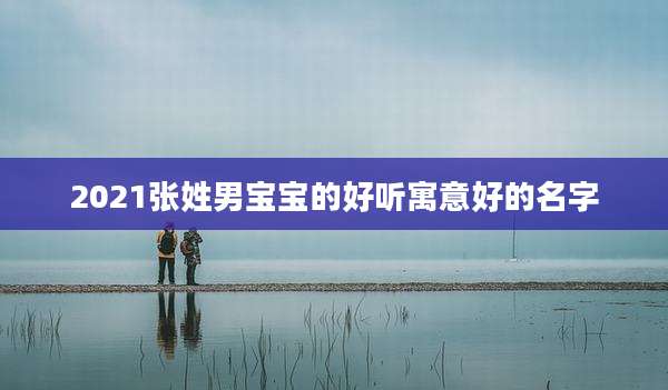 2021张姓男宝宝的好听寓意好的名字