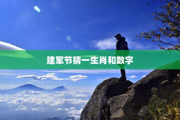 建军节猜一生肖和数字