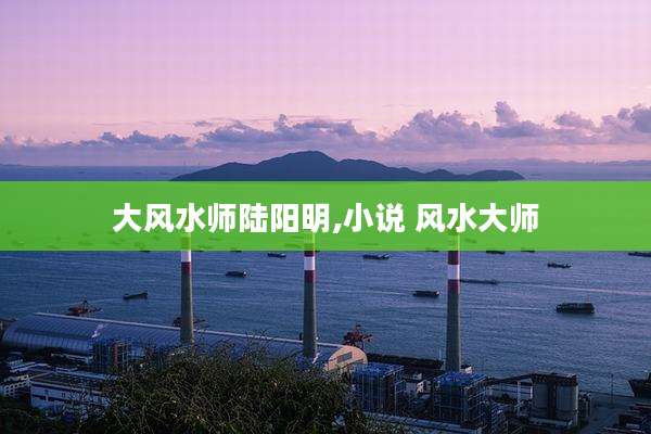 大风水师陆阳明,小说 风水大师