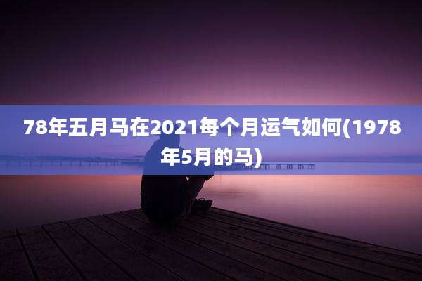 78年五月马在2021每个月运气如何(1978年5月的马)