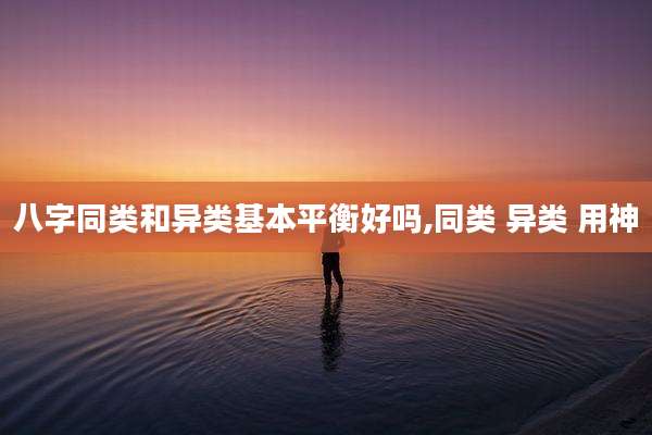 八字同类和异类基本平衡好吗,同类 异类 用神