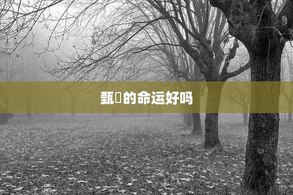 甄嬛的命运好吗