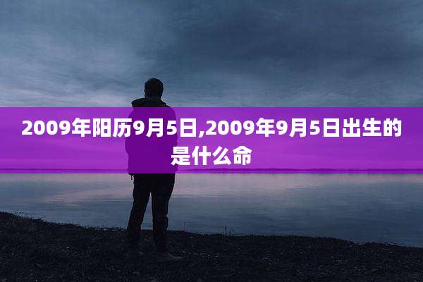2009年阳历9月5日,2009年9月5日出生的是什么命