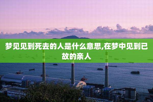 梦见见到死去的人是什么意思,在梦中见到已故的亲人