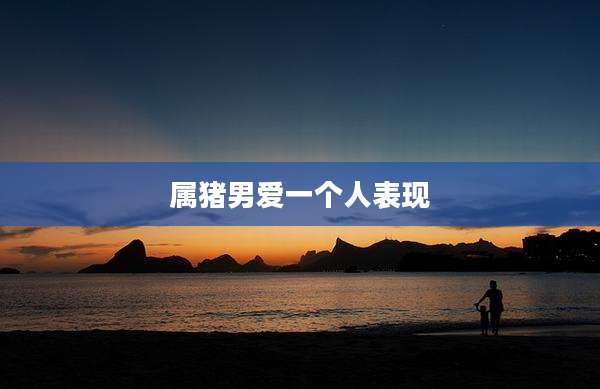 属猪男爱一个人表现