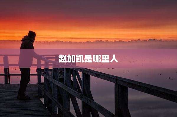 赵加凯是哪里人