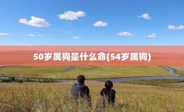 50岁属狗是什么命(54岁属狗)
