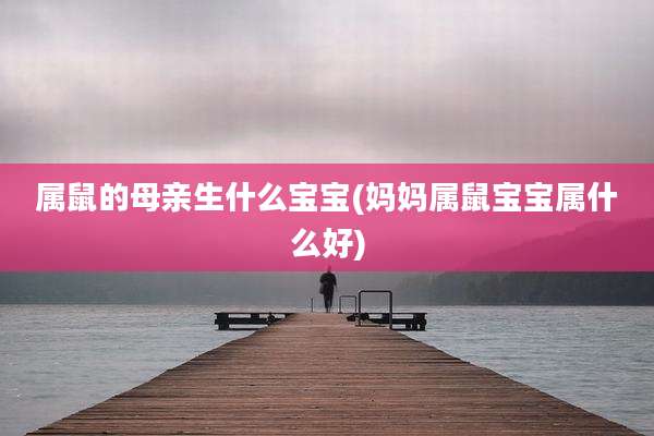 属鼠的母亲生什么宝宝(妈妈属鼠宝宝属什么好)