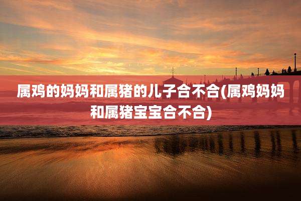 属鸡的妈妈和属猪的儿子合不合(属鸡妈妈和属猪宝宝合不合)