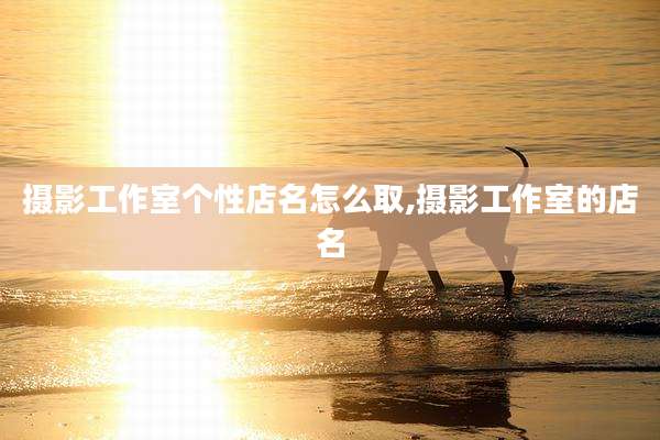摄影工作室个性店名怎么取,摄影工作室的店名