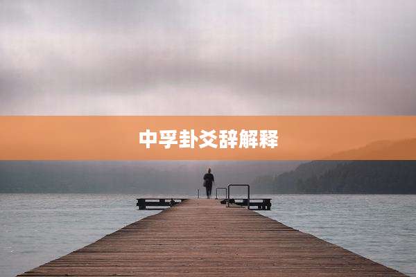 中孚卦爻辞解释